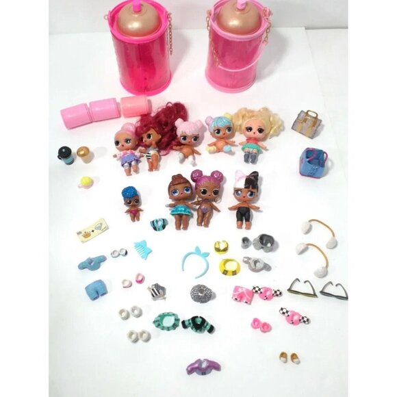 LOL Surprise Doll Lot Of 8 MGA ENTERTAINMENT 3 inch Dolls & Accessories - Picture 1 of 5